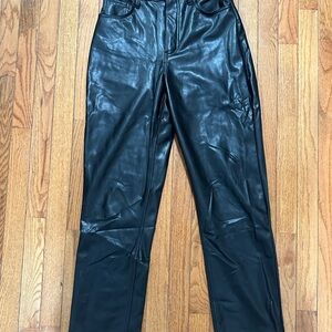 Abercrombie 90s Straight Leather Pants